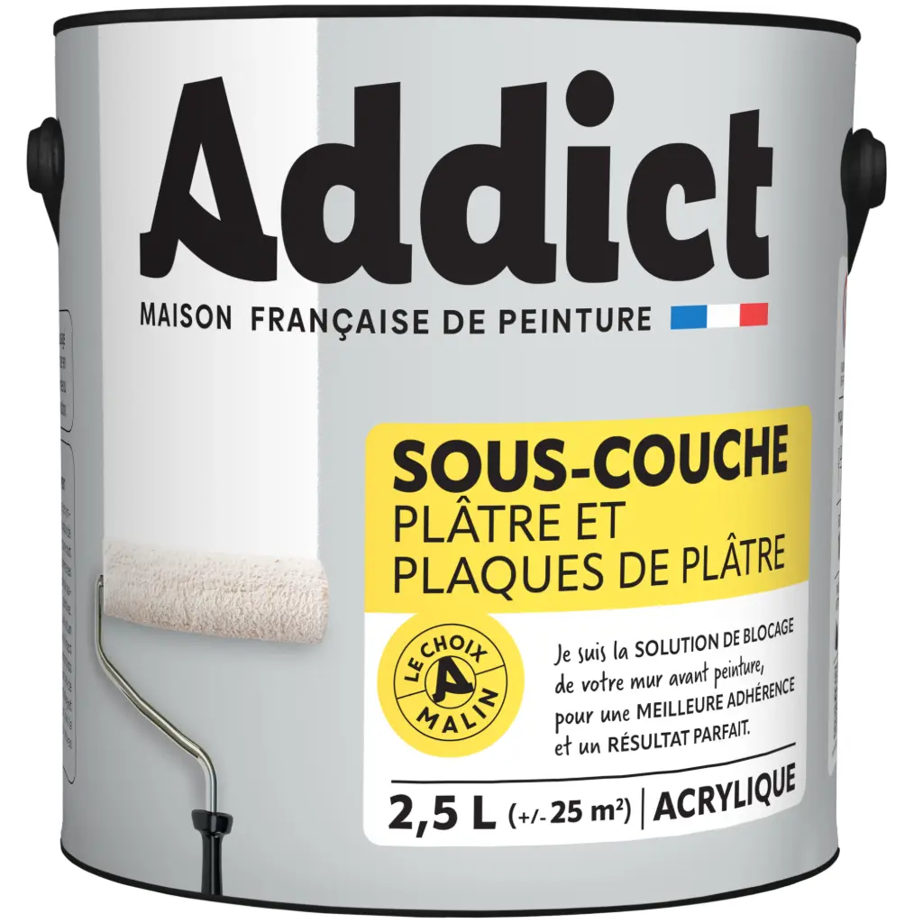 SOUS-COUCHE ACRYLIQUE MAT 2,5 L BLANC ADDICT