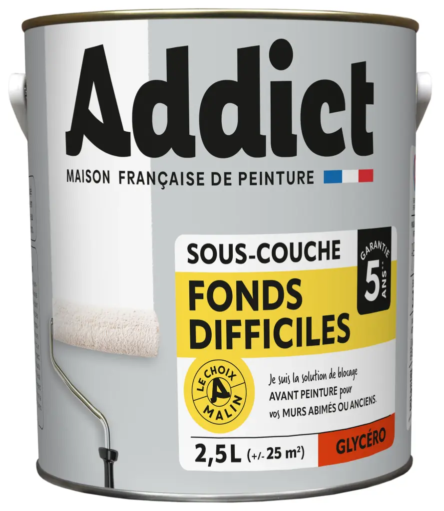 SOUS-COUCHE GLYCERO 2,5 L BLANC ADDICT