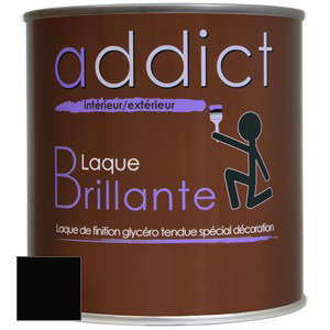 LAQUE BRILLANTE 0,5 L NOIR ADDICT