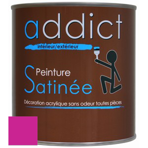 ACRYLIQUE SATINEE 0,5 L PIVOINE ADDICT