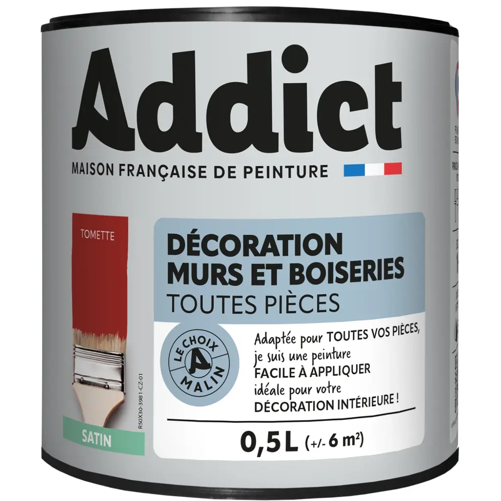ACRYLIQUE SATINEE 0,5 L TOMETTE ADDICT