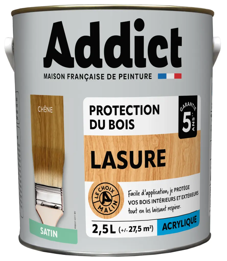 ADDICT LASURE ACRYLIQUE 2,5 L CHENE