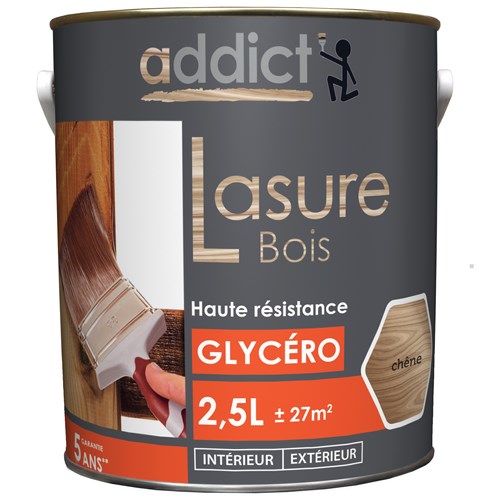 LASURE 2,5 L CHENE ADDICT BOIS ORANGE