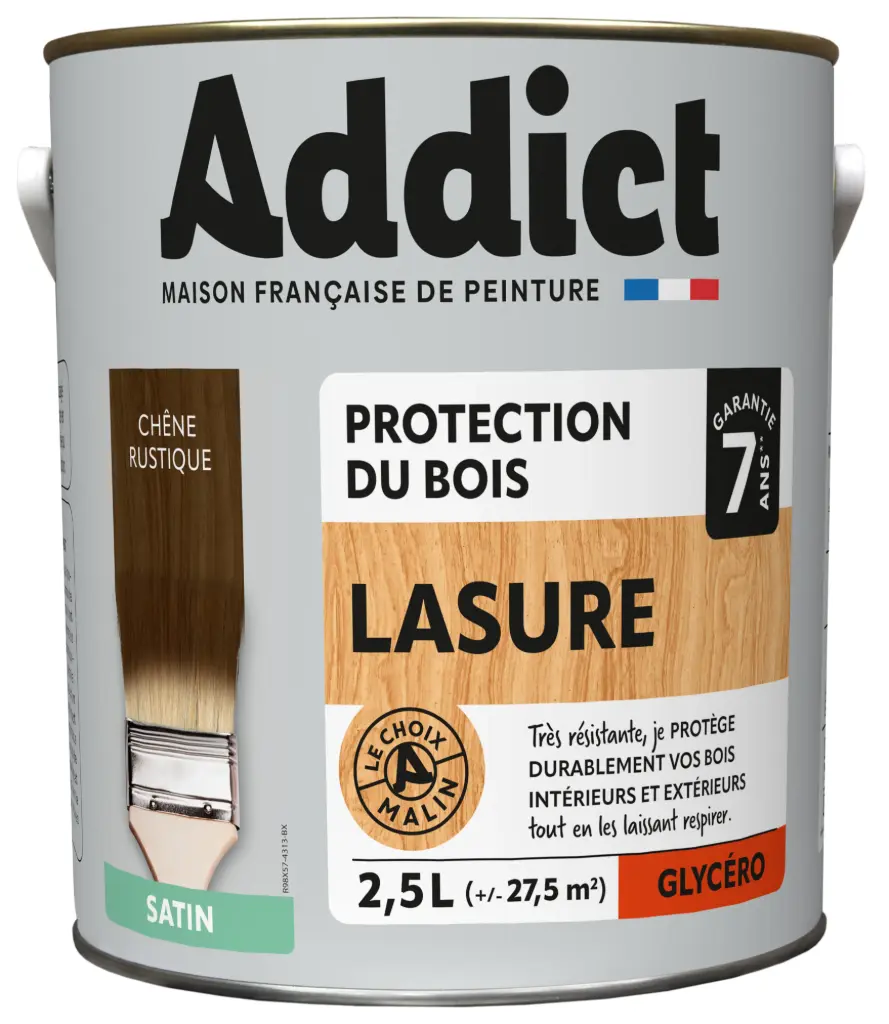 ADDICT LASURE GLYCERO 2,5 L CHENE RUSTIQUE