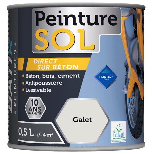 PEINTURE SOL SATINEE 0,5 L GALET BATIR