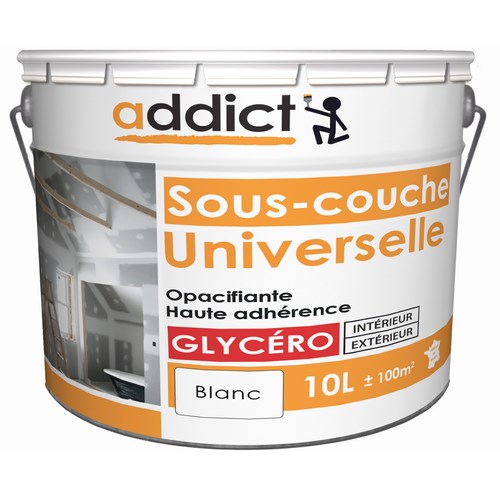 SOUS-COUCHE UNIVERSELLE MAT 10 L BLANC ADDICT