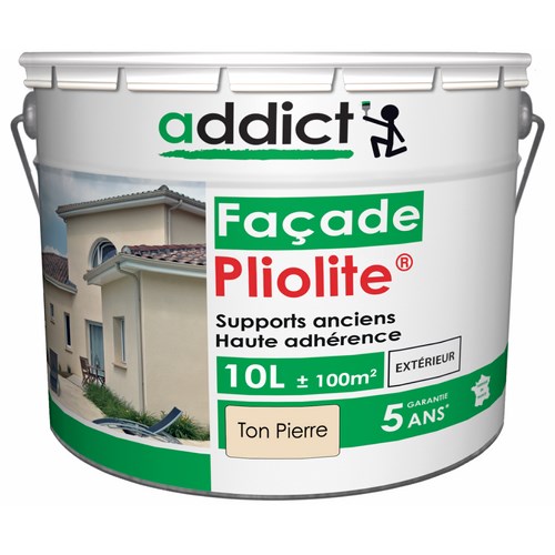 PLIOLITE 100% FACADE 10 L TON PIERRE ADDICT
