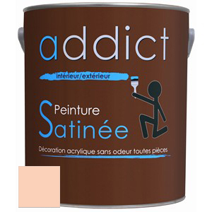 ACRYLIQUE SATINEE 2,5 L ABRICOT ADDICT
