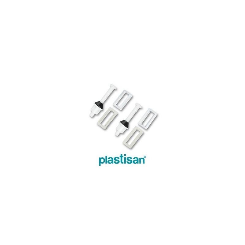 CHARNIERE ABATTANT ESTELA - ROMA BLANC 74402 BLIST