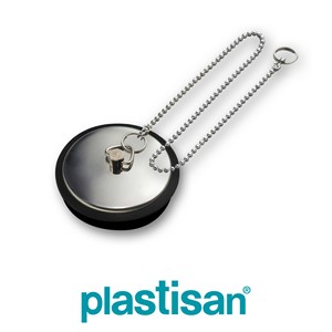 BOUCHON + CHAINETTE 25CM 36X40 CHROME 18705 SACHET