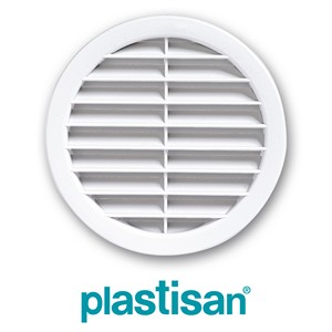 GRILLE 99516 RONDE AVEC MOUSTIQUAIRE Ø 125 BLANC