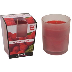 BOUGIE VERRE PARFUME 85X70 FRUITS ROUGES
