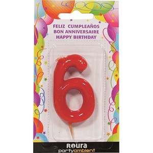 BOUGIE ANNIVERSAIRE N° 6