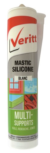 MASTIC SILICONE BLANC CART 280 ML VERITT
