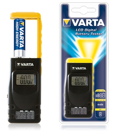 TESTEUR DE PILE AAA - AA - D - 9,5V VARTA