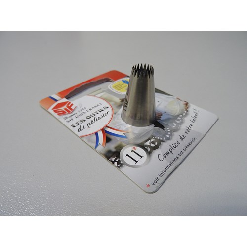 DOUILLE INOX LARGES FLEURS 9MM S/C (17) ARRET COMMERCIALISATION