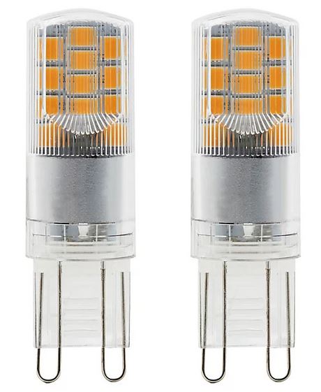 AMP LED CAPSULE G9 3.8W - 470 LUMEN - ANGLE 180° - 2700K - BLIST 2