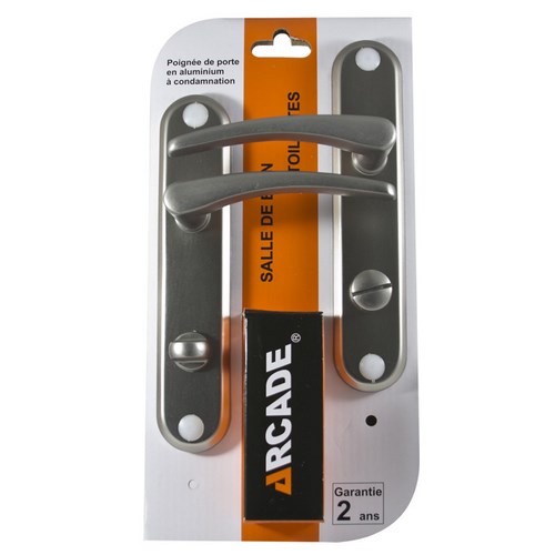 POIGNEE DE PORTE ALU A CONDAMNATION