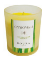BOUGIE VERRE PARFUME 83X70 MM CITRONNELLE