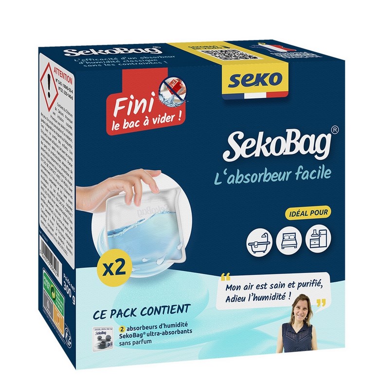 ABSORBEUR SEKOBAG 2X150G MINI SACHETS