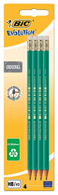 CRAYON BOUT GOMME *4  BIC