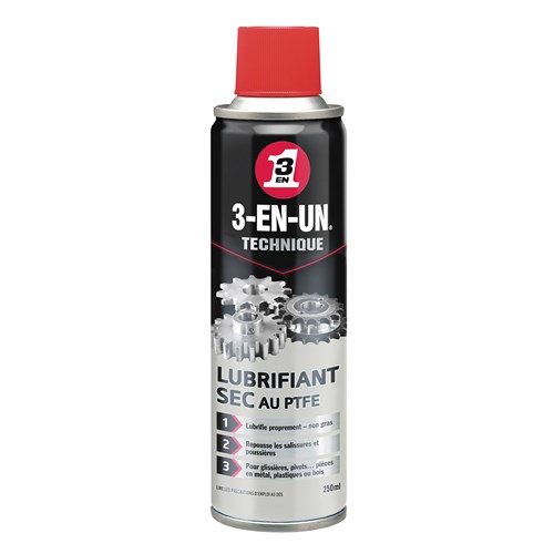 HUILE 3EN1 LUBRIFIANT SEC PTFE 250ML