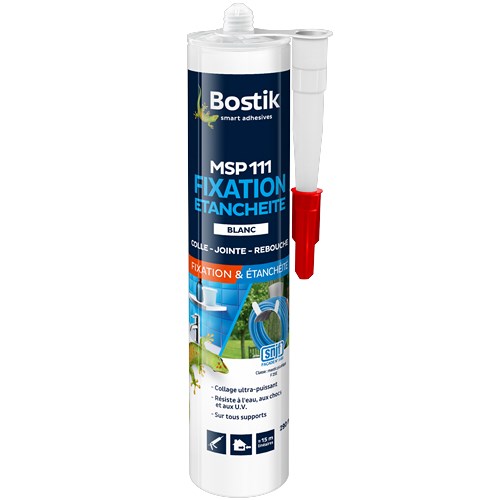 BOSTIK MASTIC MSP 111 FIX & ETANCH 290ML BLANC