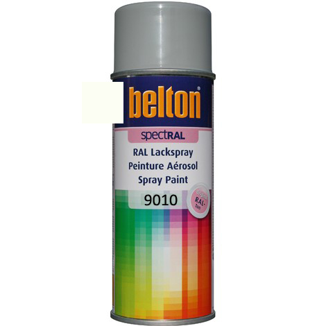 AEROSOL BELTON RAL 9010 BLANC PUR BRILLANT 400ML