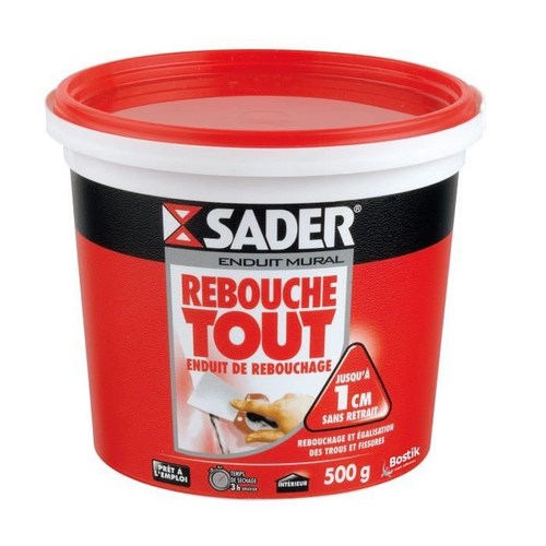 SADER SM ENDUIT REBOUCHE TOUT PATE 500G