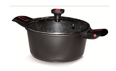 FAITOUT 24 + COUV  GRANIT PRO INDUC POIGN AMOVIBLE