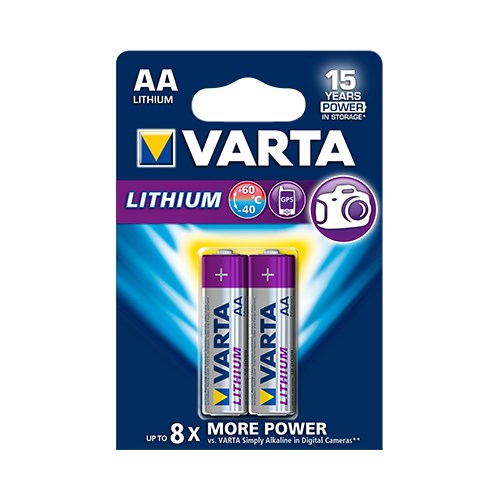 PILE LR06 AA  LITHIUM   *2 VARTA