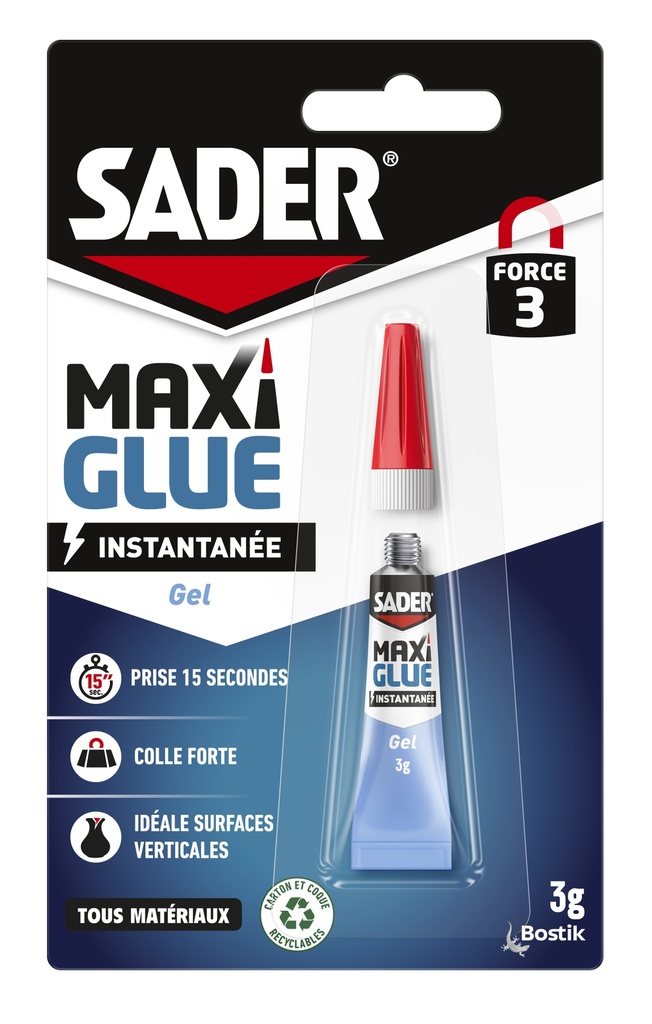 SADER MAXI GLUE INSTANTANEE 3G GEL