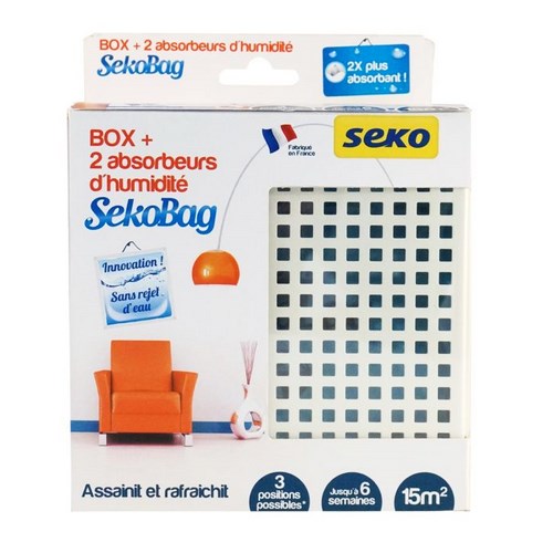 BOX POUR ABSORBEUR SEKOBAG BLANC + 2 SACHETS