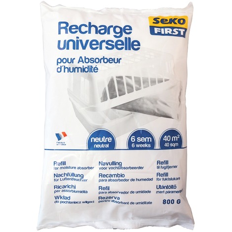 RECHARGE NEUTRE POUR ABSORBEUR LARGE SEKOFIRST 1X800G