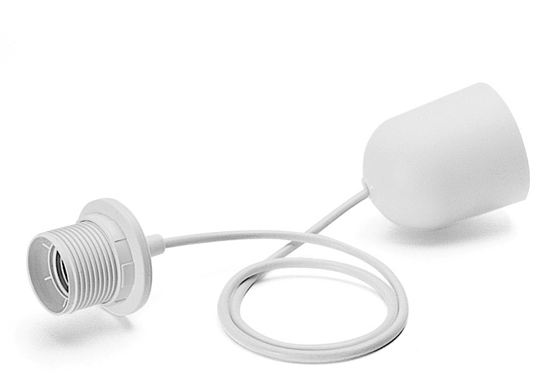 SUSPENSION E27 60W BLANC