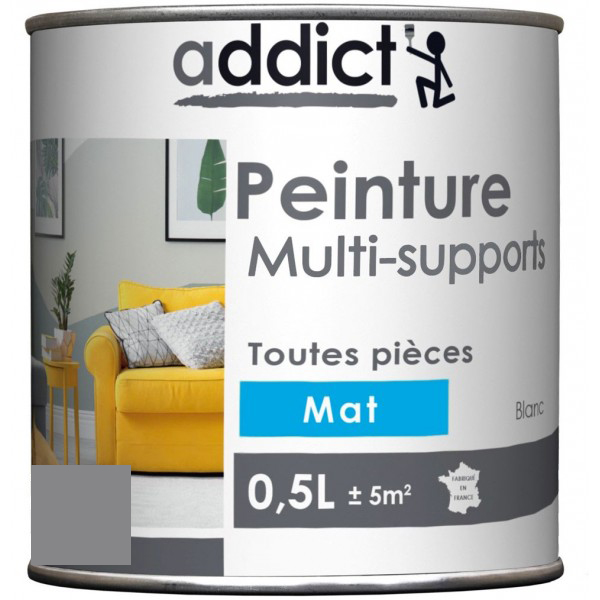 PEINTURE ACRYL MULTI-SUPPORTS MAT 0,5 L GALET