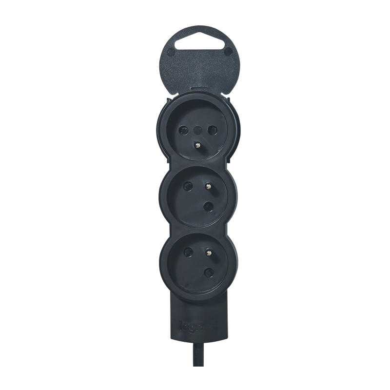 RALLONGE 3P+T 16A CORDON 1M50 NOIR LEG049472