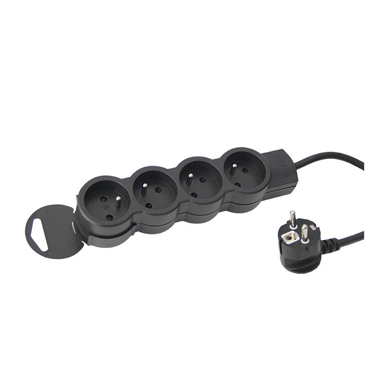RALLONGE 4P+T 16A CORDON 1M50 NOIR LEG 049477