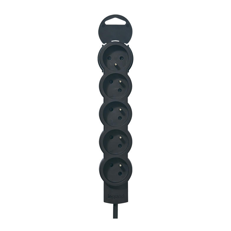 RALLONGE 5P+T 16A CORDON 1M50 NOIR LEG049482