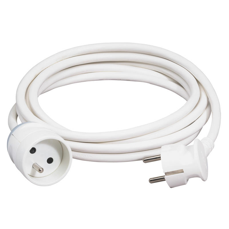PROLONGATEUR PVC 2P+T 16A ECL 3M BLANC LEG051600