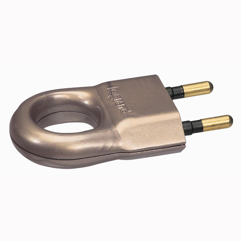 FICHE MALE 2P 6A PLA BRONZE MEPLAT VRAC LEG050164