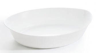PLAT OVALE CARINE BLANC 25X15