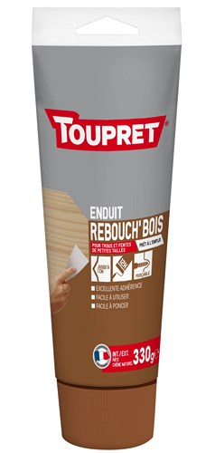 TOUPRET ESS REBOUCHAGE BOIS PATE TUBE 330 G