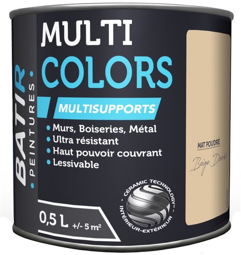 PEINTURE MAT POUDRE 0,5 L BEIGE DORE