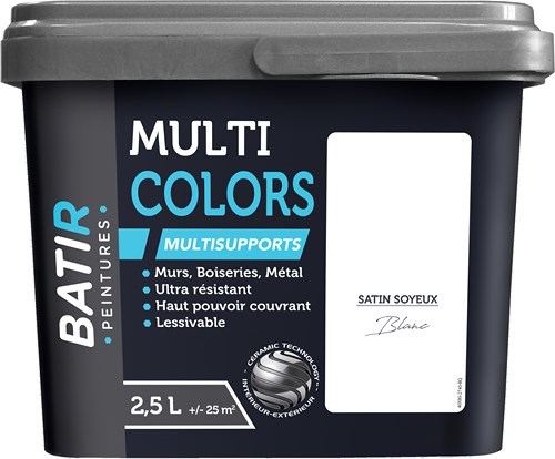 PEINTURE SAT SOYEUX 2,5 L BLANC