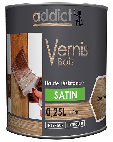 VERNIS BOIS SATINE CHENE 250 ML ADDICT
