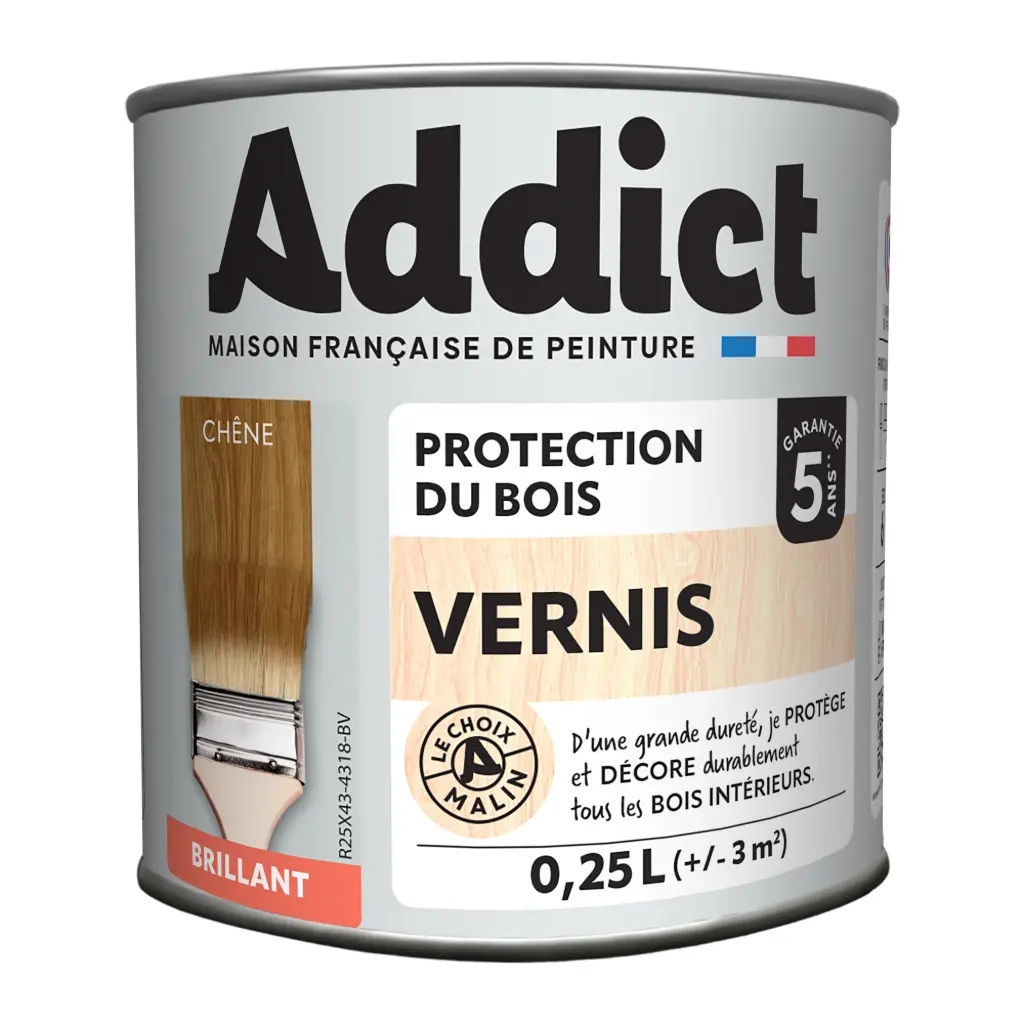 VERNIS BOIS BRILLANT CHENE 250 ML ADDICT