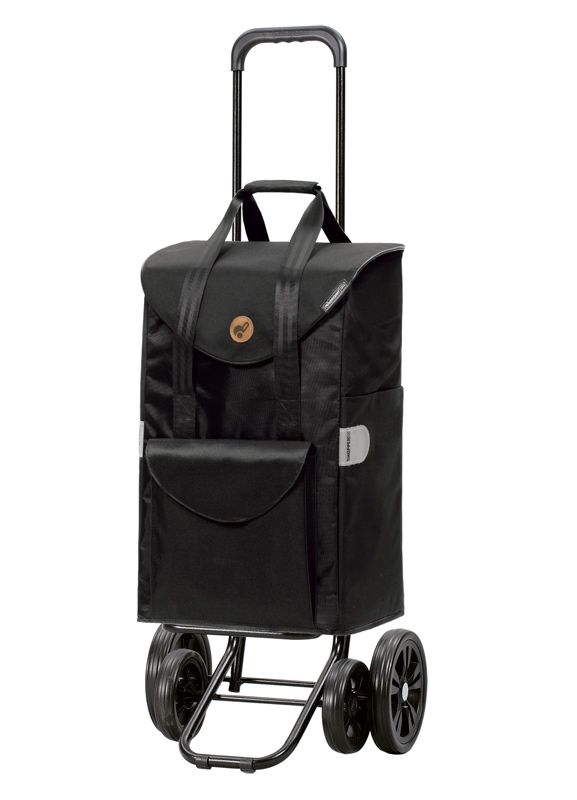 POUSSETTE QUATTRO SENTA 2/4 ROUES SAC RIGIDE 49 L NOIR
