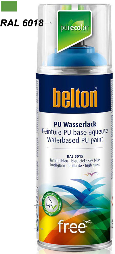 BELTON FREE VERT JAUNE BRILL 400ML