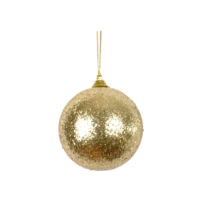 BOULE PAILLETEE Ø 8 CM OR 5BOD966OR